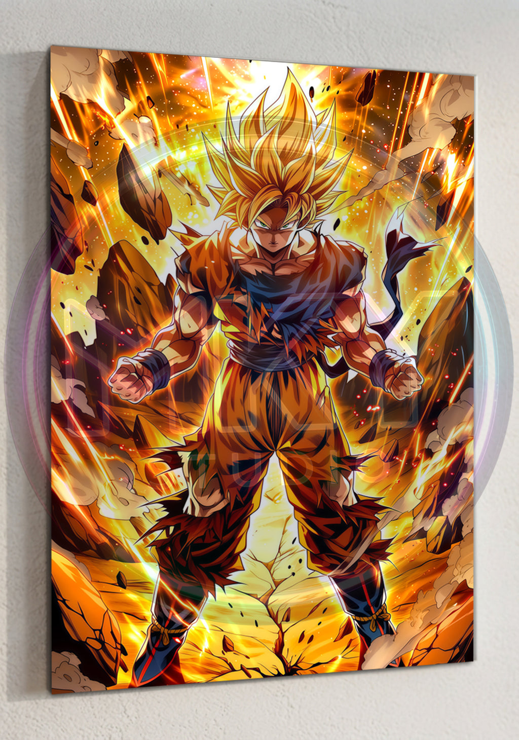CUADRO DE ALUMINIO GOKU SSJ 2