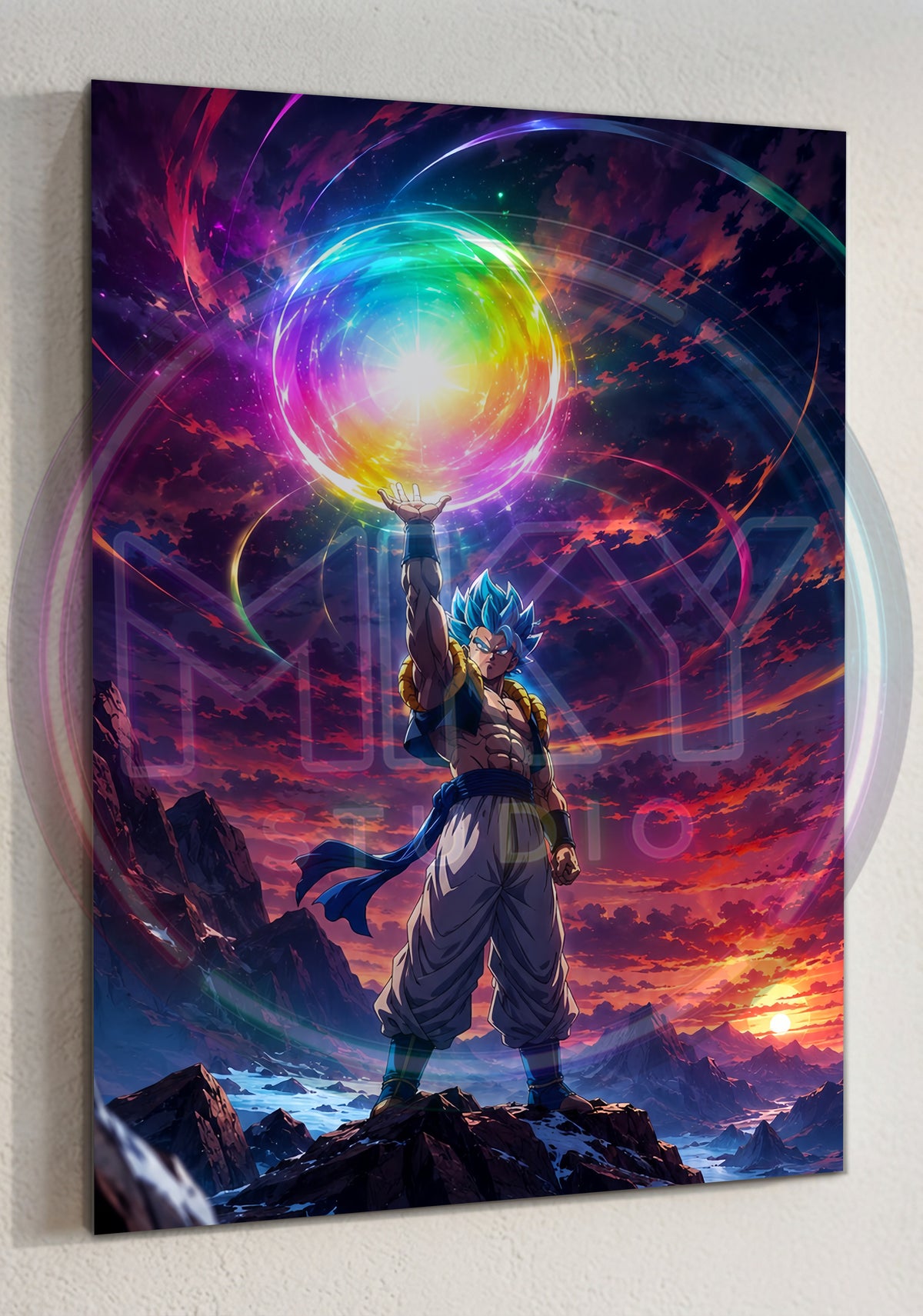 CUADRO DE ALUMINIO GOGETA SSJ BLUE