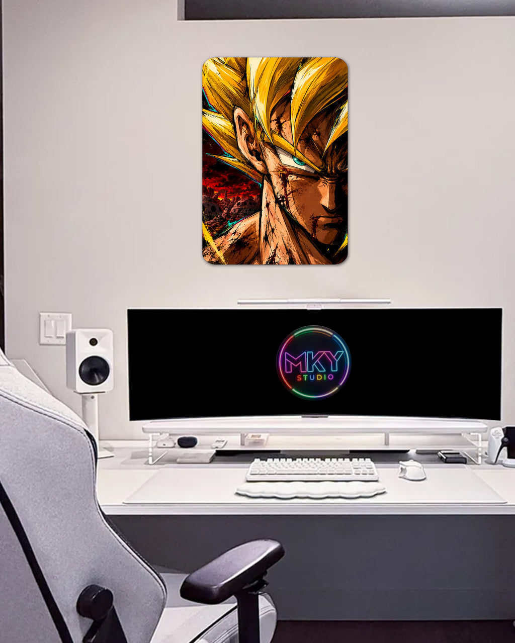 CUADRO DE ALUMINIO GOKU SUPER SAIYAJIN