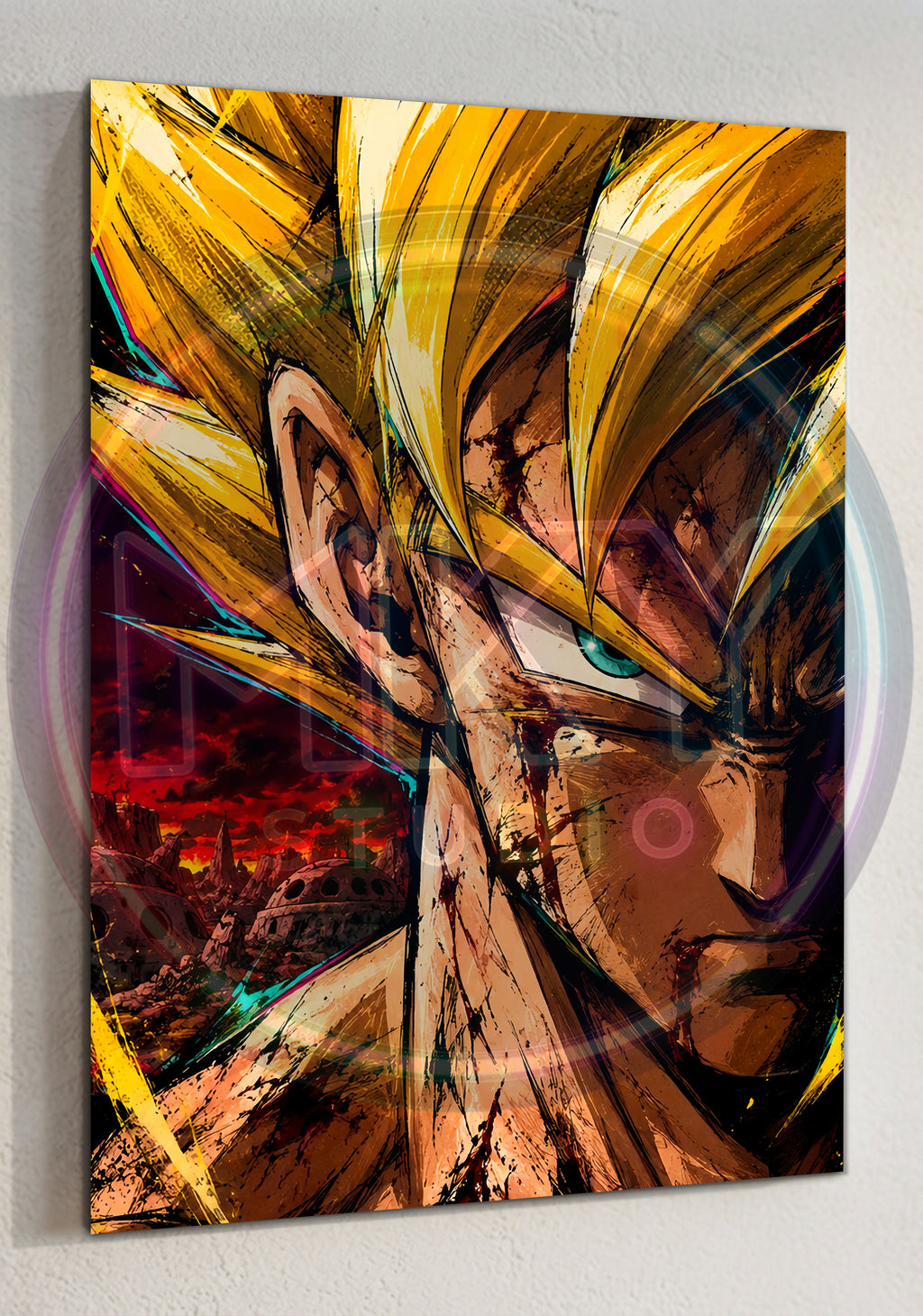 CUADRO DE ALUMINIO GOKU SUPER SAIYAJIN